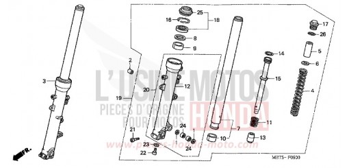 GABEL, VORNE (XL1000V) XL1000V5 de 2005